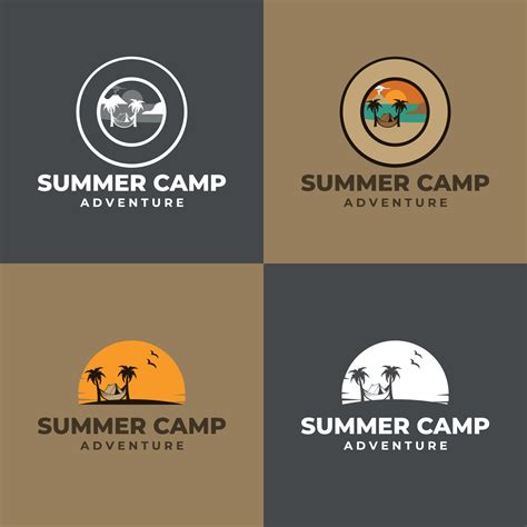 Retro summer camp badge logo graphic emblem design. suitable for ...