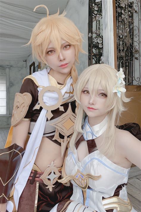 Aether Meet Lumine Cosplay Genshin Impact Hoyolab