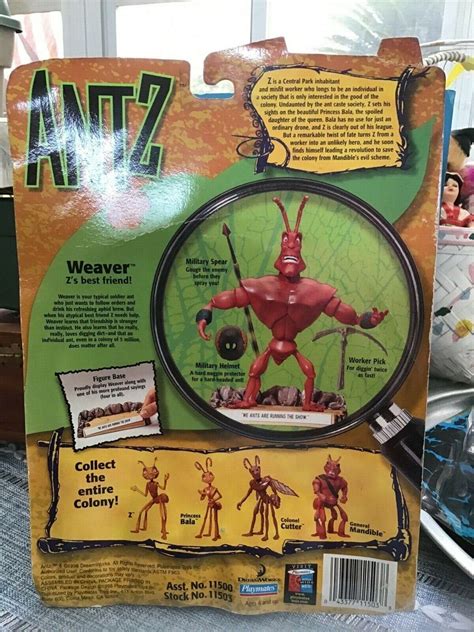 "Antz" 1998 DREAMWORKS WEAVER ANTZ 6.5" ACTION FIGURE - PLAYMATES TOYS ...