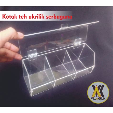 Jual Kotak Teh Celup Akrilik Serbaguna Shopee Indonesia