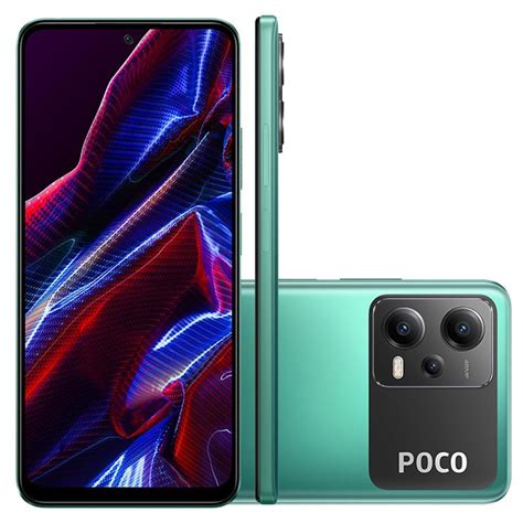 Smartphone Xiaomi Poco X5 5g 256gb 8gb Ram Câmera Tripla 48mb Tela 6 67 Full Hd Amoled