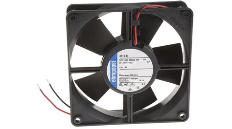 ebm papst 4300 Series Axial Fan 12 V dc DC Operation 170m³ h 5W