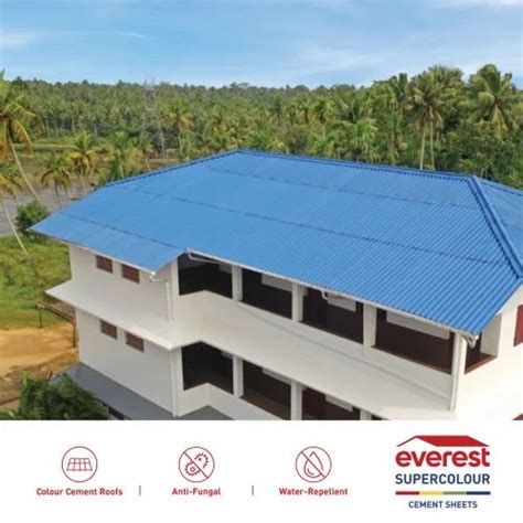 Everest Fiber Cement Roofing Sheet Thickness 6mm At Rs 225 Sq Ft In