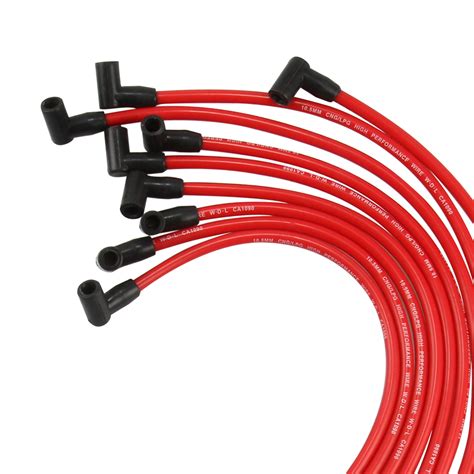 9pcs High Performance 10 5 Mm Spark Plug Wire Set Hei Sbc Bbc 350 383 454 Red Ebay