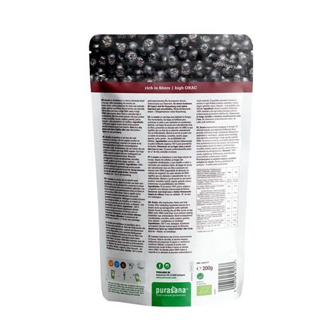 Purasana Aronia Berry Poeder Biologisch 200 Gr Plein Nl