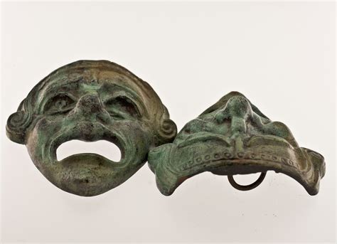 Bronze Greek Theatre Mask, Ancient Greek Drama Actors Mask, Tragedy ...