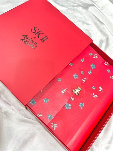 Limited Edition SK II X Maison Kitsune Face Care Set With Box And Paper