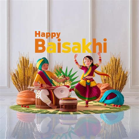 Premium Photo Baisakhi Happy Baisakhi Vaisakhi Festival Background