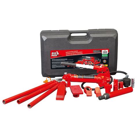 Big Red 4 Ton Porta Power Hydraulic Body Frame Repair Tool Kit With