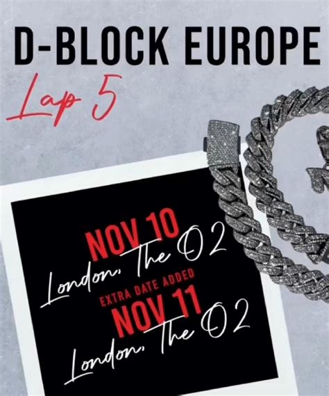 D Block Europe Lap 5 11 November 2022 The O2 Eventgig Details