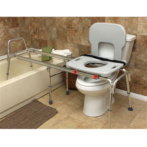 Extra Extra Long Toilet To Tub Sliding Transfer Bench Sliding Seat Bench