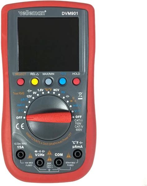 Velleman Dvm Multimeter Digitaal Cat Iv V Weergave Counts