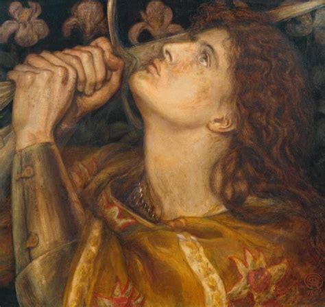 Dante Gabriel Rossetti Joan Of Arc 1864 Dante Gabriel Rossetti Joan Of Arc Pre Raphaelite