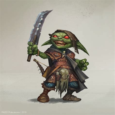 Artstation Pathfinder Characters Klaher Baklaher Goblin Fighter