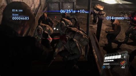 Resident Evil 6 NO MERCY Mercenaries Co Op 300 Combo Leon Jake