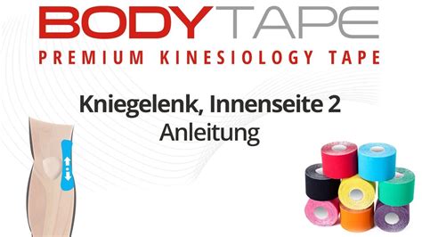 Taping Anleitung Knie Innenseite Tapen Kinesiologisches Taping