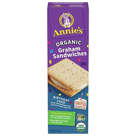 Annie's Graham Crackers, Organic, Birthday Cake 8 oz | Cookies and ...