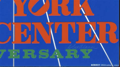 Robert Indiana New York City Center 25th Anniversary 1968