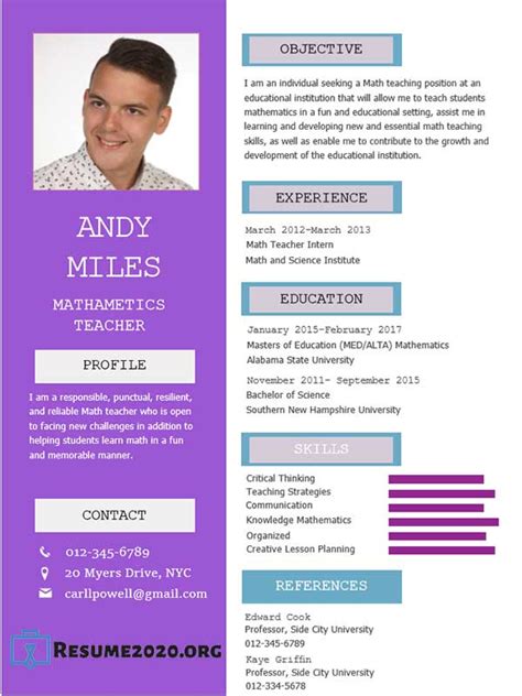 Best Resume Templates 2020 ⋆ Free 30 Examples In Docx