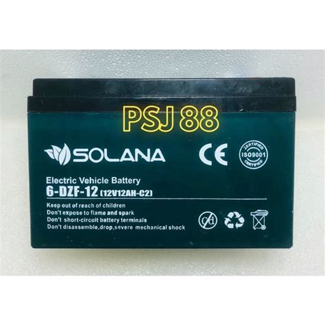 Jual Baterai Aki Solana V Ah Electric Vehicle Ev Battery Dzf