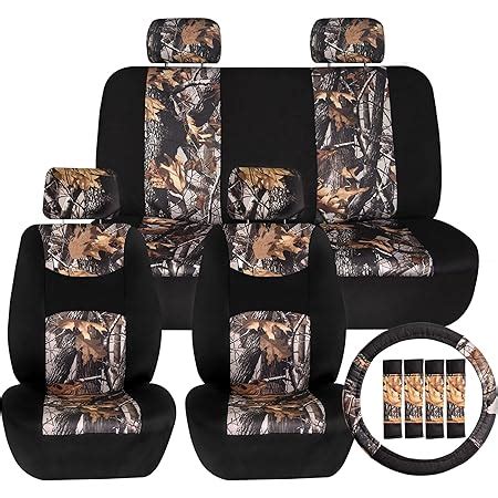 Amazon Carscover Real Pink Camo Seat Covers Maple Forest Tree Leaf