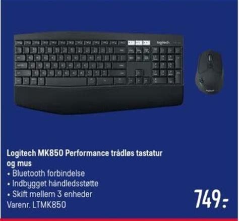 Logitech Mk Performance Tr Dl S Tastatur Og Mus Tilbud Hos Elgiganten