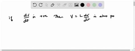 Solved The Current Flowing Through An Inductor Is Decreasing In