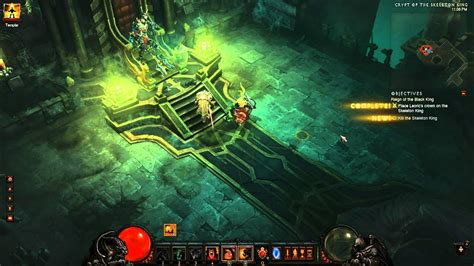 Diablo 3 Templar One Shots The Skeleton King Youtube