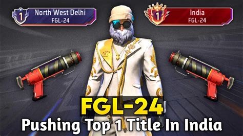 Pushing Top 1 Title In FGL 24 Solo BR Rank Weopon Glory Push In