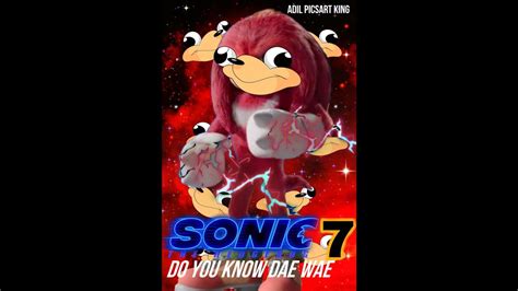 Making A Custom Sonic Movie 7 Uganda Knuckles Character Poster Adil