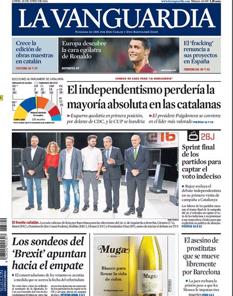 Las Portadas De Los Periódicos De Hoy Lunes 20 De Junio De 2016