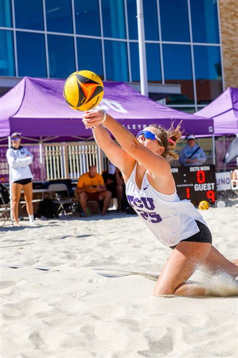 Tcu Beach Volleyball Frogs Win All Five Matches At Lsu Beach