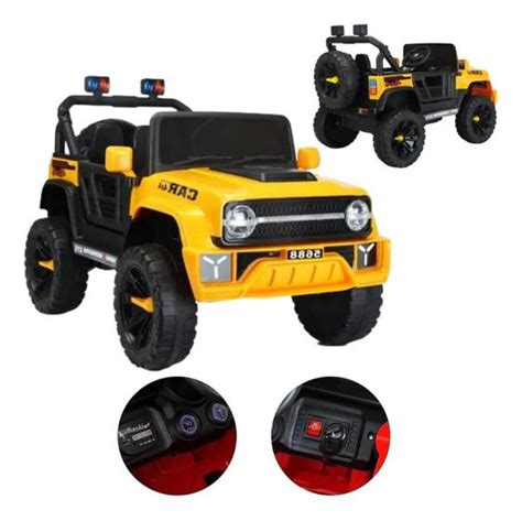 Carrinho El Trico Tank Infantil Jipe Controle Amarelo V Bang Toys