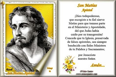 Blog Católico Gotitas Espirituales ORACIÓN A SAN MATÍAS APÓSTOL