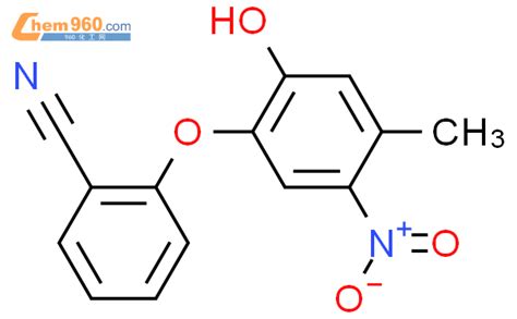 928302 75 4 Benzonitrile 2 2 hydroxy 4 methyl 5 nitrophenoxy 化学式结构式