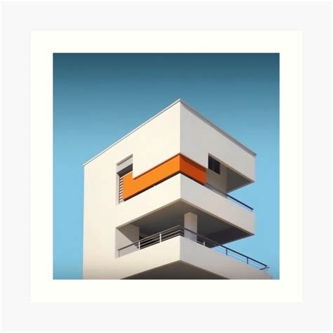 "Minimalistic Bauhaus Architecture Poster, Minimal Bauhaus Architecture ...