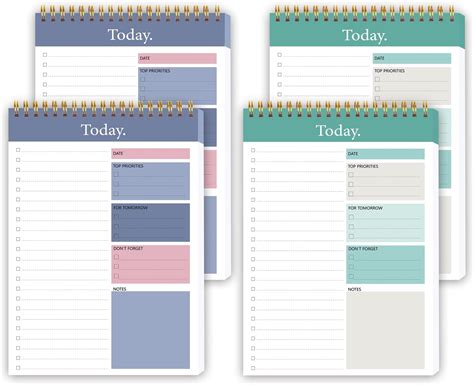 Amazon To Do List Notepad Daily Planner Notepad Undated