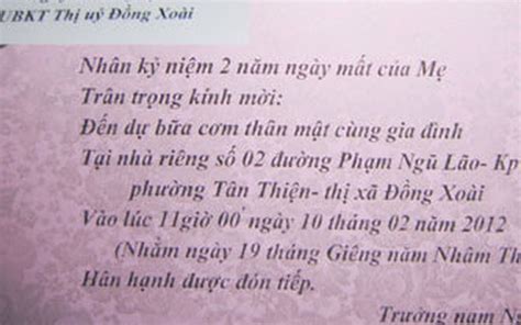 Chia sẻ với hơn 61 về thiệp mời giỗ đầu mới nhất coedo vn