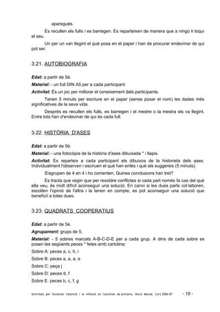 Activitats Emocions Pdf