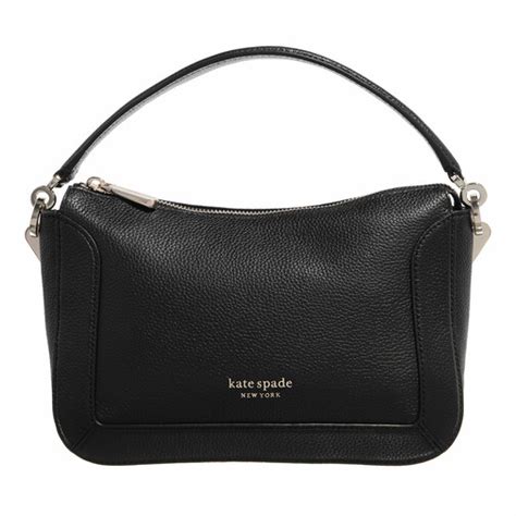 Kate Spade New York Crush Pebbled Leather Medium Crossbody Black Crossbody Bag Fashionette