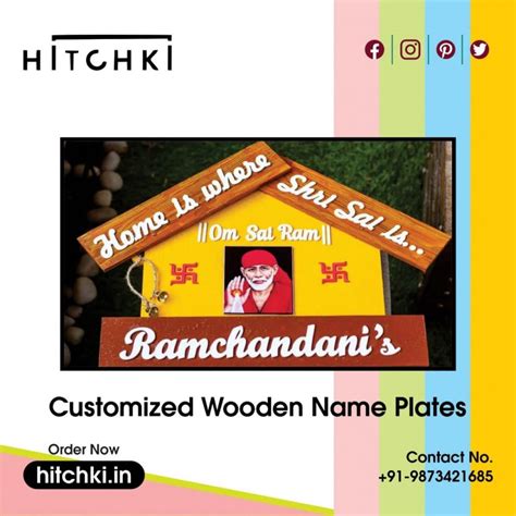 Customized Designer Nameplates From Hitchki Hitchki