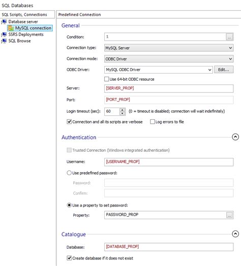 Configure MySQL Server Connection