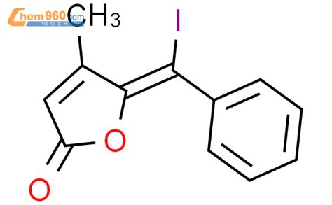 625447 87 2 2 5H FURANONE 5 IODOPHENYLMETHYLENE 4 METHYL 5E 化学式