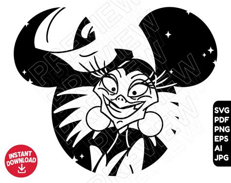 Yzma SVG The Emperors New Groove Png Clipart Disneyland Etsy Ireland