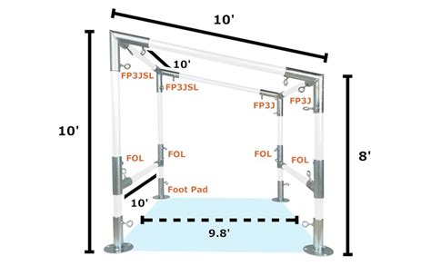 Amazon 10 X 10 Slope Lean To Canopy Fittings Kit DIY Metal