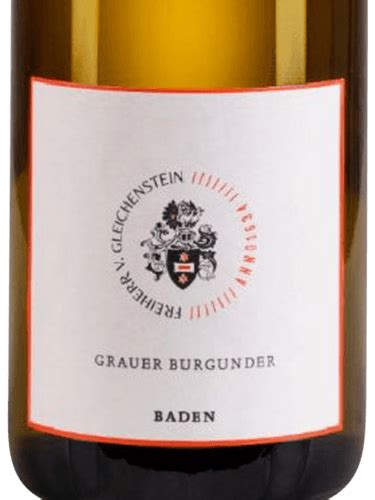 Freiherr Von Gleichenstein Grauer Burgunder Vivino Us