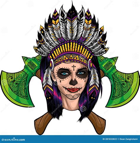 Draw Of Dead Girl Vector Illustration Design Stock Vector Illustration Of Death Celebration