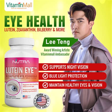 Lutein Eye Supplement Zeaxanthin Astaxanthin Bilberry Eyebright