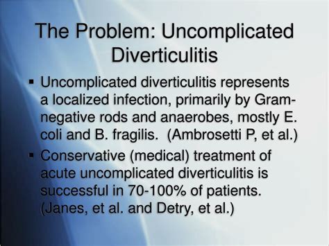 Ppt Choice Of Antibiotics In Diverticulitis Powerpoint Presentation