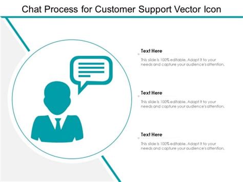 Chat Process For Customer Support Vector Icon Ppt Powerpoint